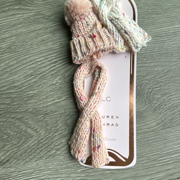 NWT Lauren Conrad Holiday Wine Knitted Scarf and Hat Gifting Accessories - Picture 3 of 5